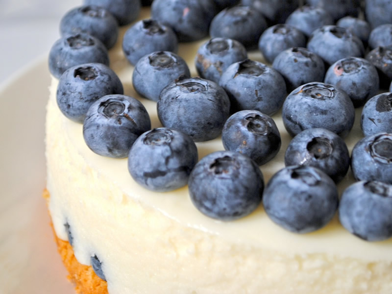 Super easy blueberry cheesecake