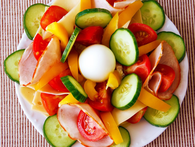 Delicious and refreshing summer salad